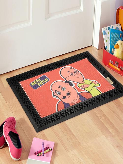 Motu-Patlu Anti Slip Rubber Door Mat- 40x60 CM - 15143246 - Standard Image - 1