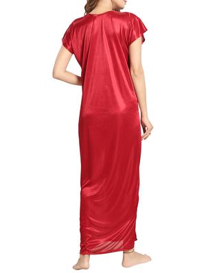 red satin gown - 15143326 - Standard Image - 3