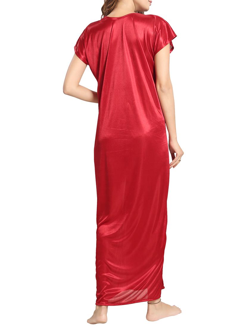 red satin gown - 15143326 - Zoom Image - 3