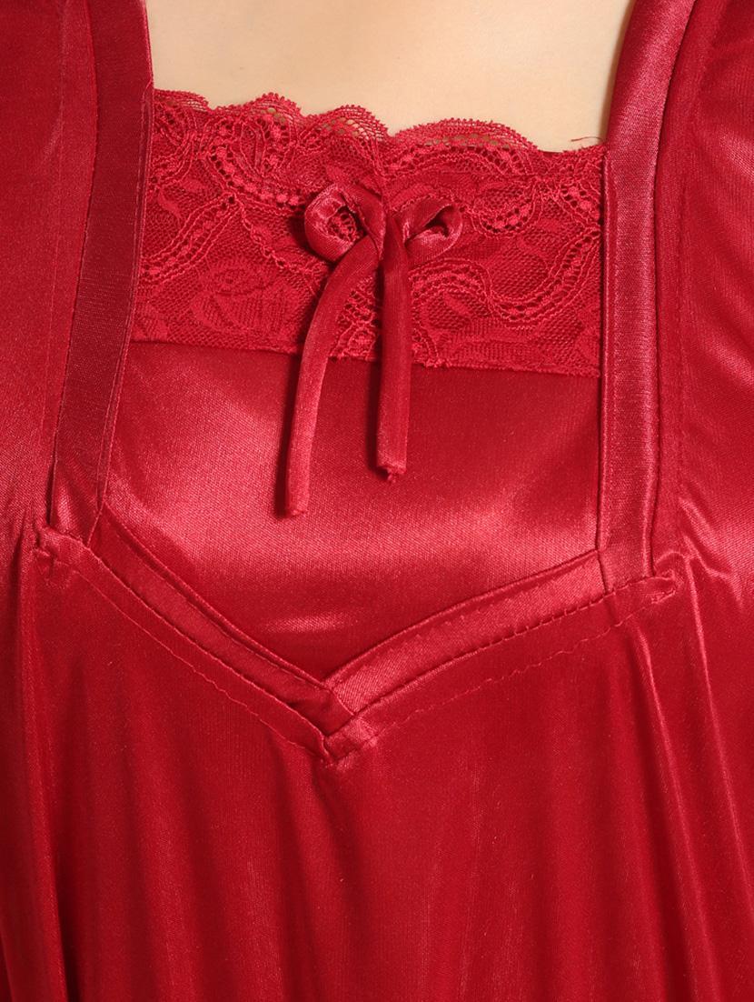 red satin gown - 15143326 - Zoom Image - 4