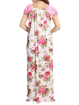 pink floral satin gown - 15143354 - Standard Image - 3