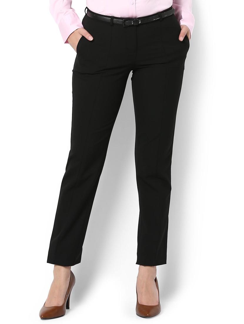 black solid chinos - 15144040 - Zoom Image - 1