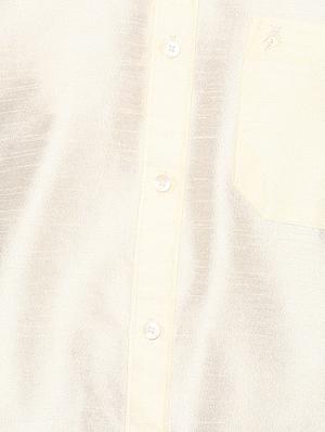 off white silk casual shirt - 15144169 - Standard Image - 4