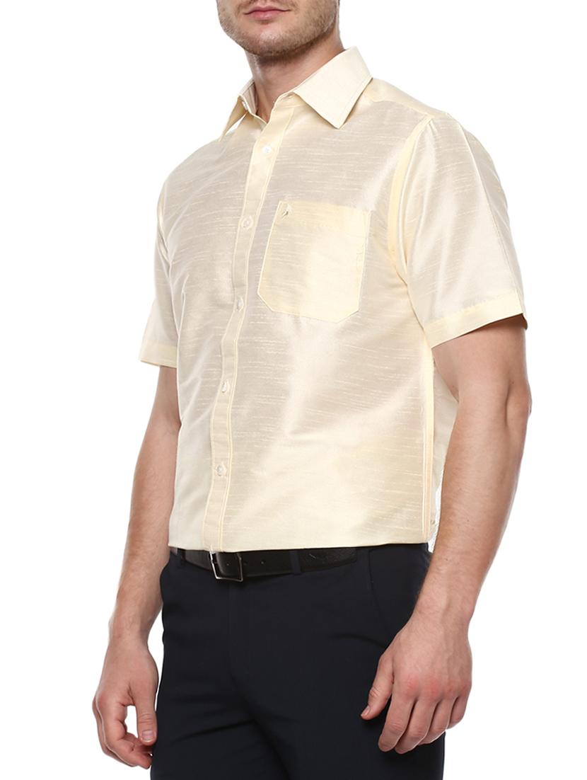 white silk blend casual shirt - 15144170 - Zoom Image - 2