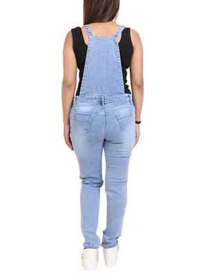 button detailed distress dungaree - 15144471 - Standard Image - 3
