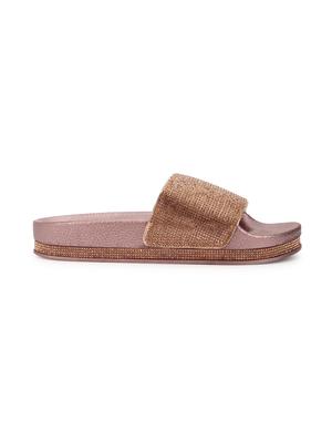 gold patent leather slides - 15144679 - Standard Image - 2
