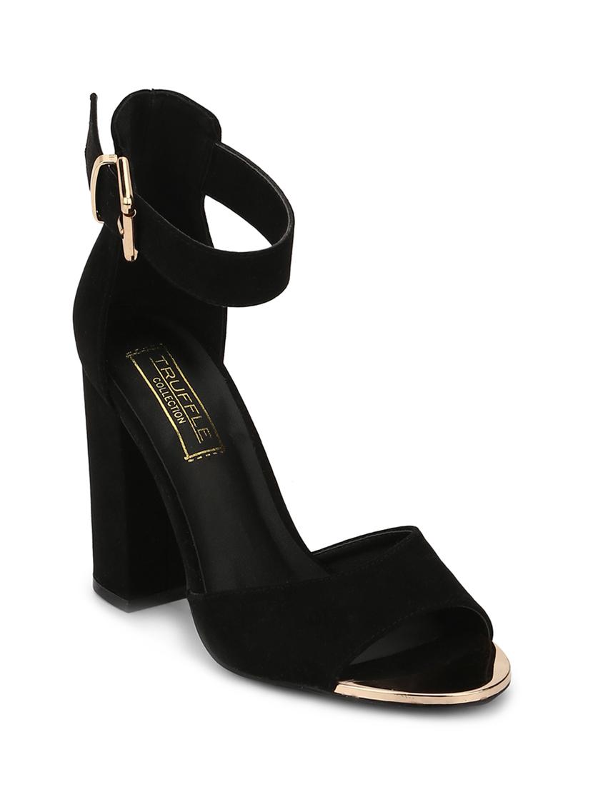 black patent leather ankle strap sandals - 15144741 - Zoom Image - 1