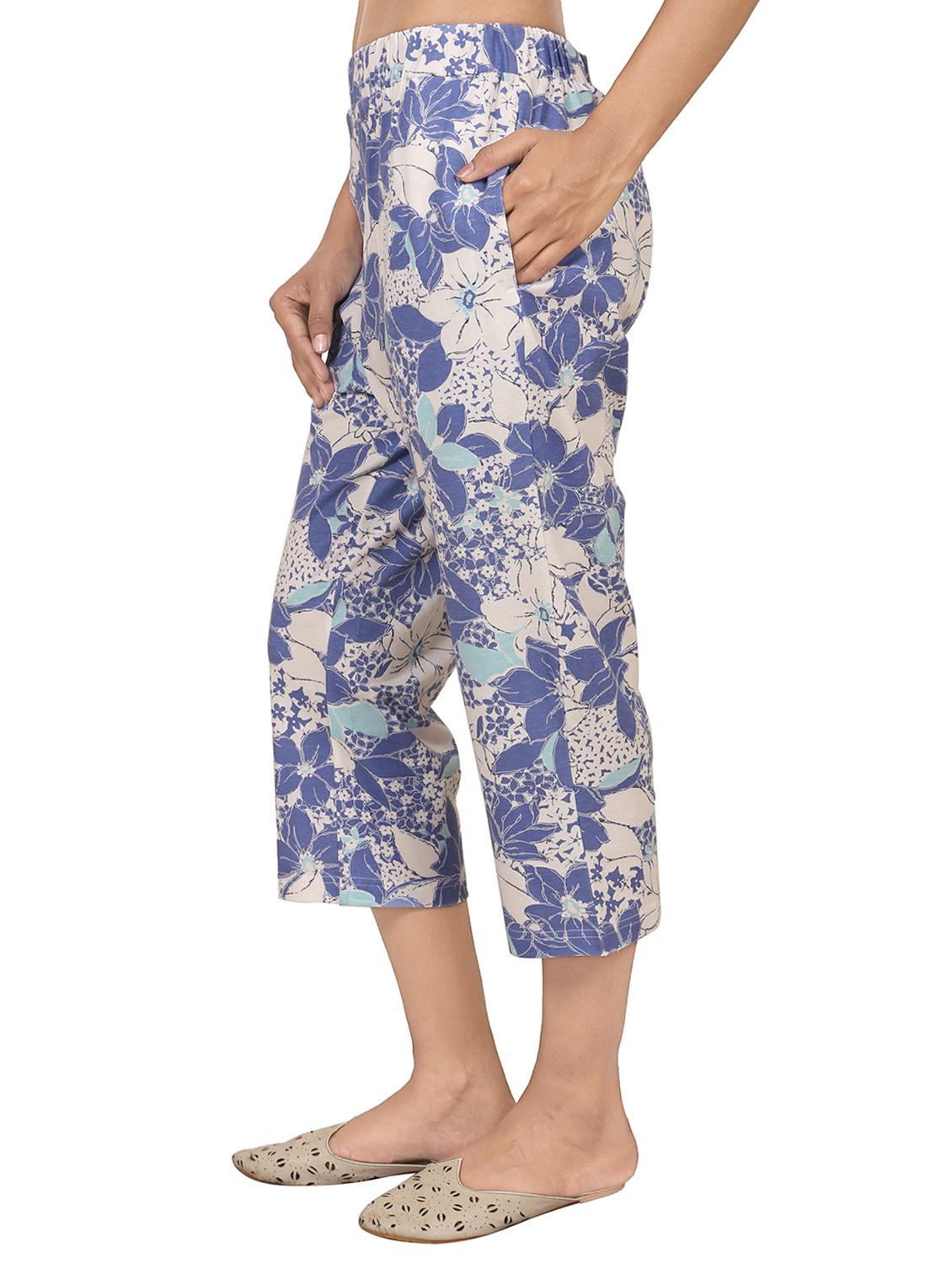 pocket detail floral capri - 15144900 - Zoom Image - 2