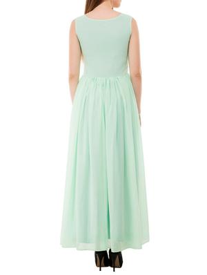 boat neck gathered maxi dress - 15145940 - Standard Image - 3