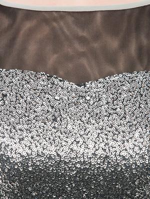 gathered detail sequins gown - 15145941 - Standard Image - 4