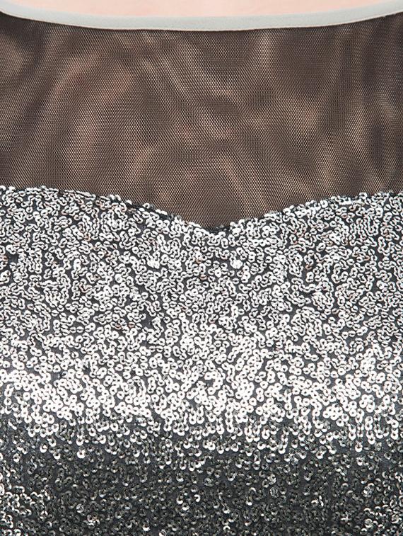gathered detail sequins gown - 15145941 - Zoom Image - 4