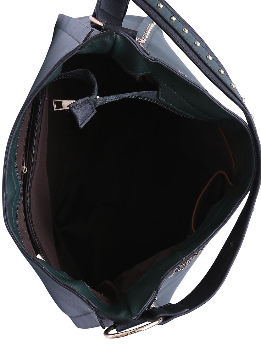 green leatherette (pu) regular handbag - 15146365 - Zoom Image - 3