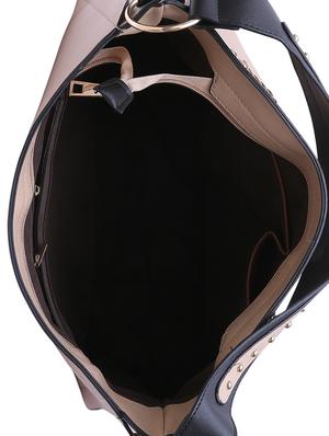 beige leatherette (pu) regular handbag - 15146369 - Standard Image - 3