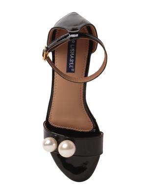 black ankle strap sandal - 15146752 - Standard Image - 4