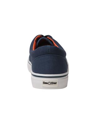 blue canvas lace up sneaker - 15146882 - Standard Image - 3