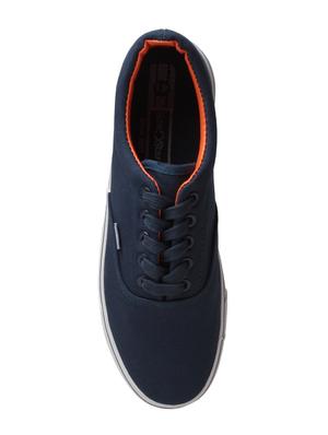 blue canvas lace up sneaker - 15146882 - Standard Image - 4