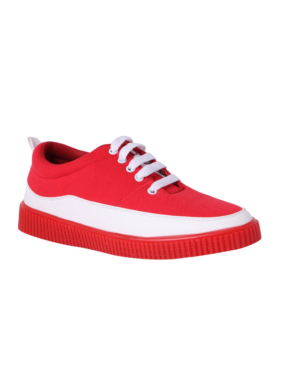 red mesh lace up sneaker - 15146988 - Zoom Image - 1