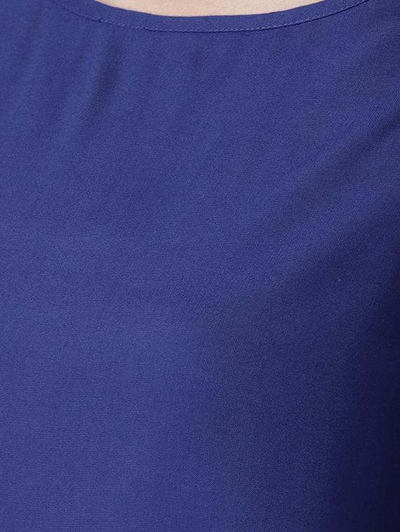 cold shoulder solid top - 15147110 - Zoom Image - 4