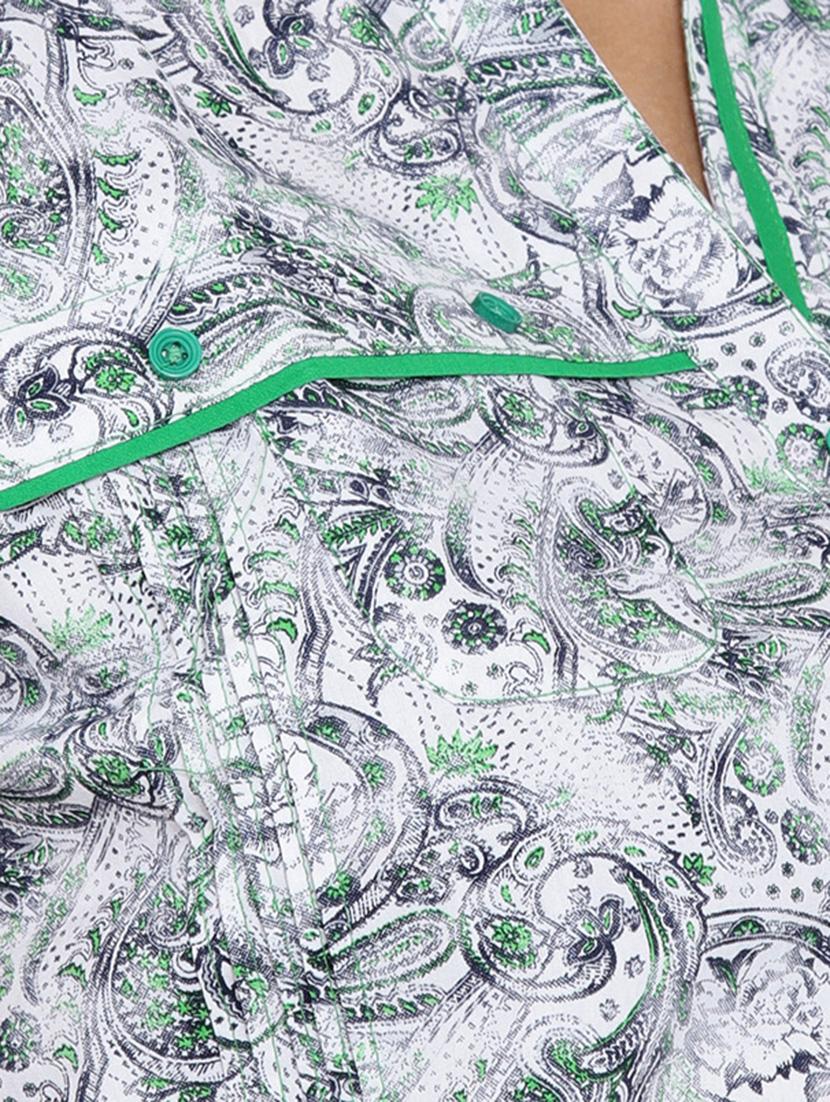 blue cotton printed shirt - 15147268 - Zoom Image - 4