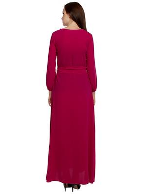 pink solid maxi dress - 15148079 - Standard Image - 3