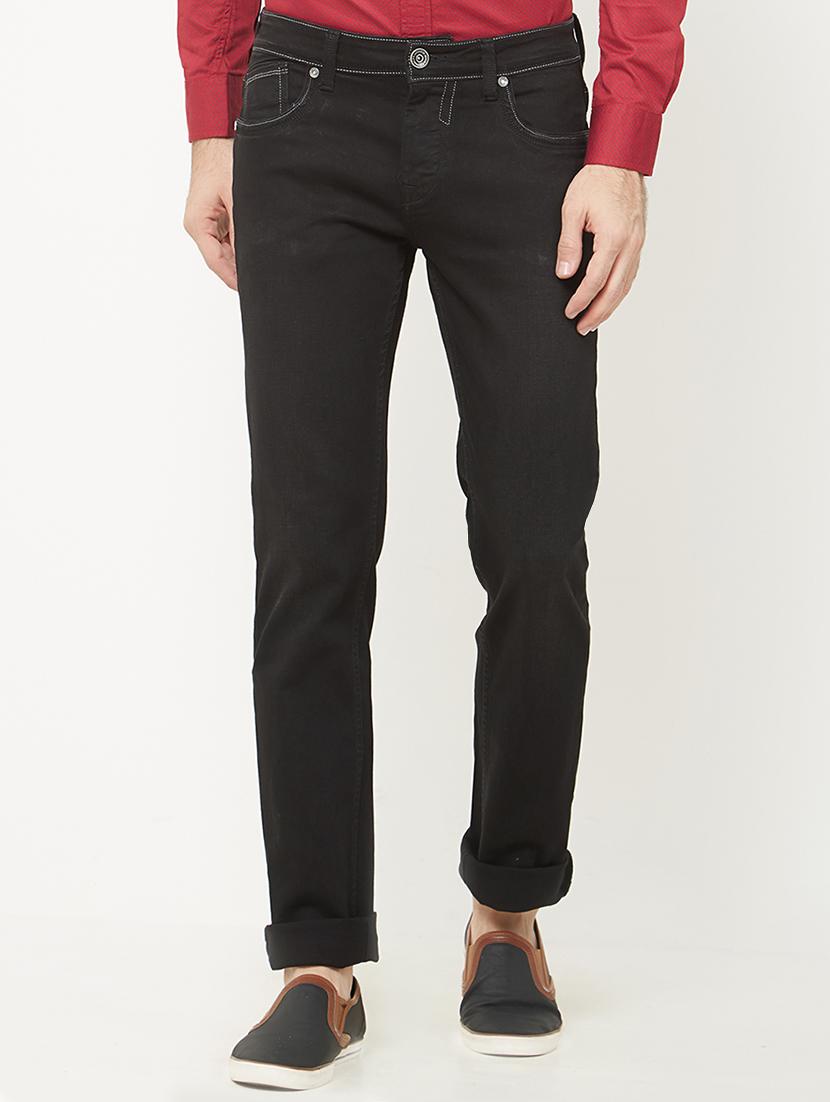 black cotton plain jeans - 15150477 - Zoom Image - 1