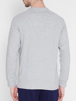 grey cotton chest print sweatshirt - 15151175 - Standard Image - 3