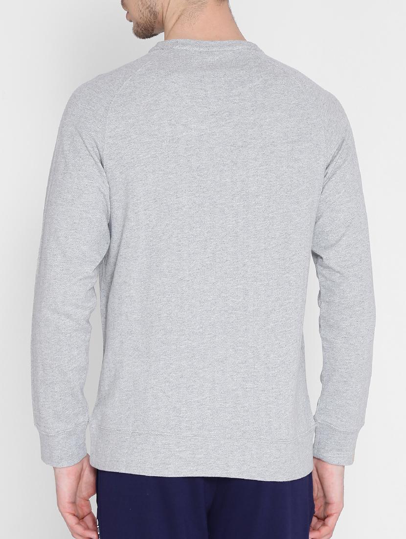 grey cotton chest print sweatshirt - 15151175 - Zoom Image - 3