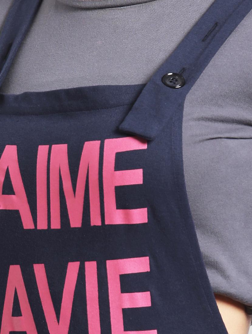 quirky text pocket detail dungaree - 15152492 - Zoom Image - 4