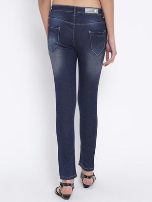 dark blue stone wash denim jeans - 15152921 - Standard Image - 3