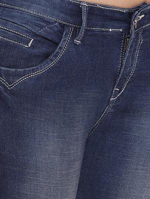 dark blue stone wash denim jeans - 15152921 - Standard Image - 5