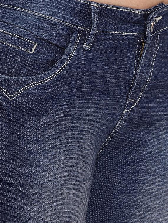 dark blue stone wash denim jeans - 15152921 - Zoom Image - 5