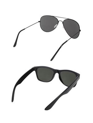 abner combo of 2 sunglasses aviator & wayfarer sunglasses-combo 2340 - 15156120 - Standard Image - 3