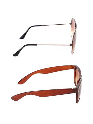 abner combo of 2 sunglasses aviator & wayfarer sunglasses-combo 2353 - 15156131 - Standard Image - 4