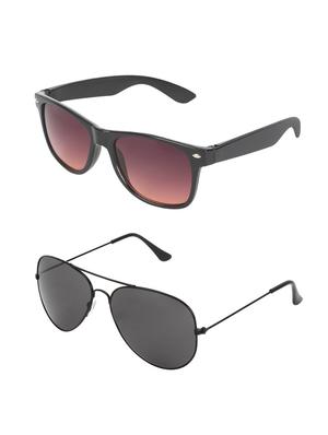 abner combo of 2 sunglasses wayfarer & aviator sunglasses-combo 2388 - 15156165 - Standard Image - 2