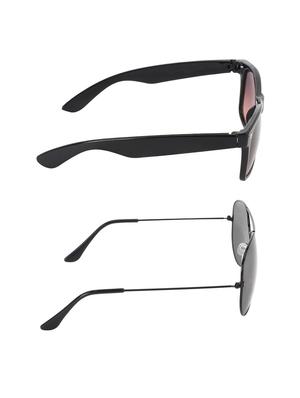 abner combo of 2 sunglasses wayfarer & aviator sunglasses-combo 2388 - 15156165 - Standard Image - 4