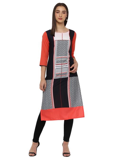 straight printed kurta - 15156265 - Standard Image - 1