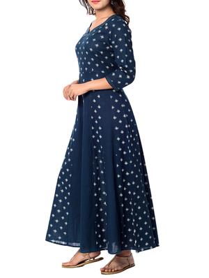 anarkali geometrical kurta - 15159484 - Standard Image - 2