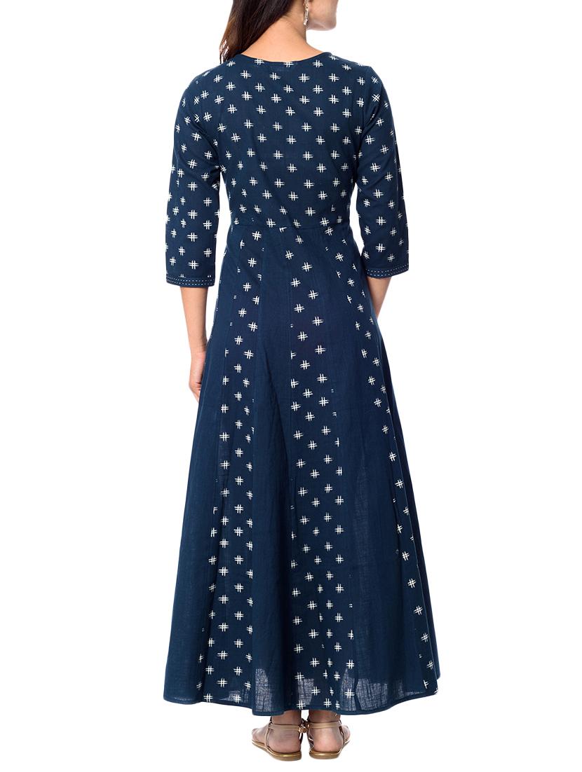 anarkali geometrical kurta - 15159484 - Zoom Image - 3