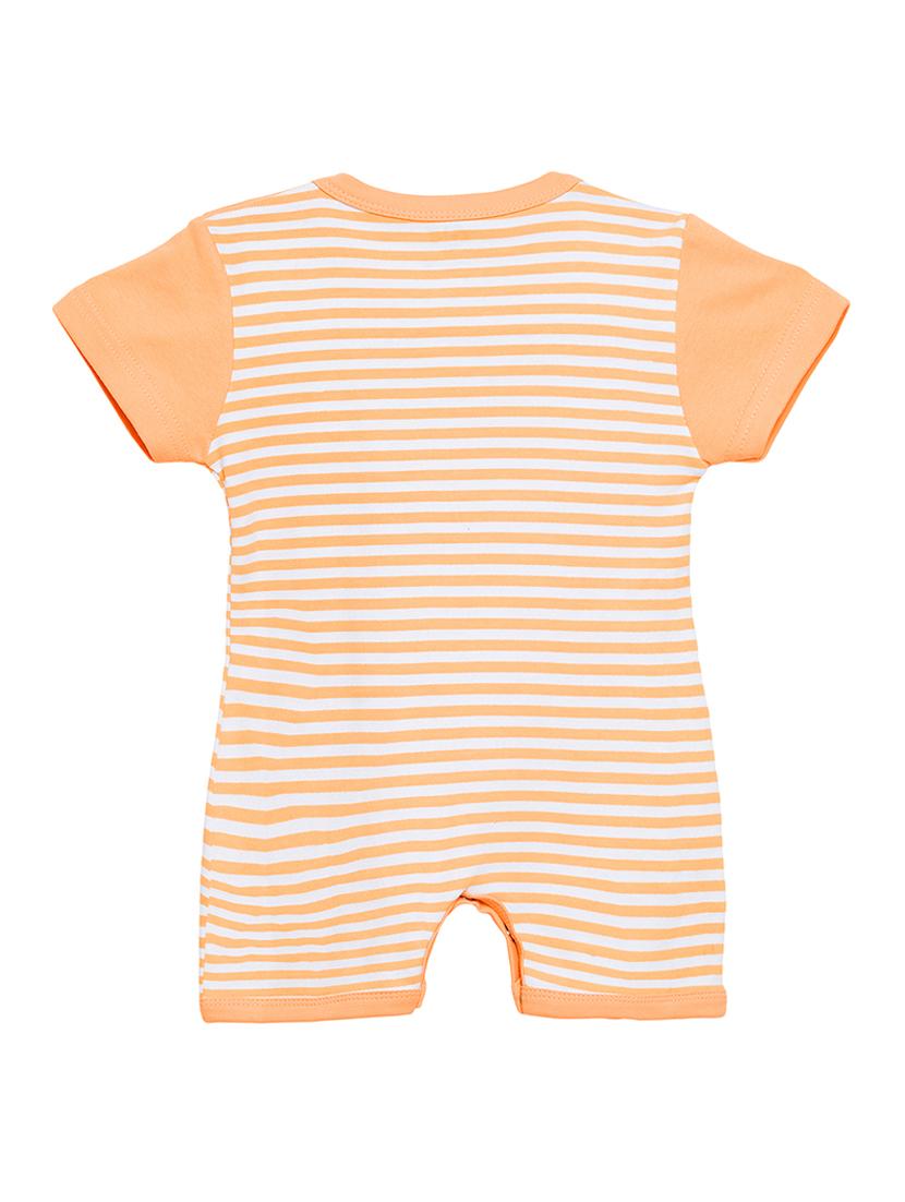 orange cotton romper - 15160331 - Zoom Image - 2