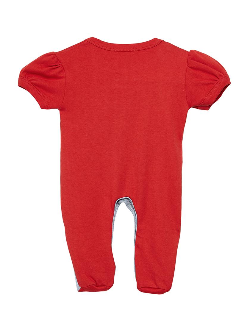 red cotton romper - 15160334 - Zoom Image - 2