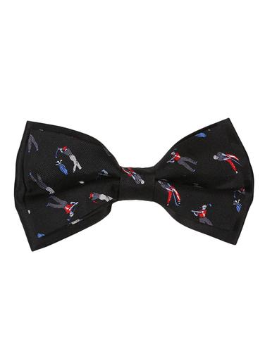 black micro fiber bow tie - 15160502 - Very Small Image - 1