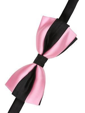 pink micro fiber bow tie - 15160565 - Standard Image - 2