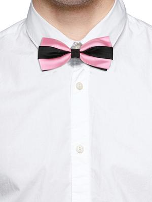 pink micro fiber bow tie - 15160565 - Standard Image - 3