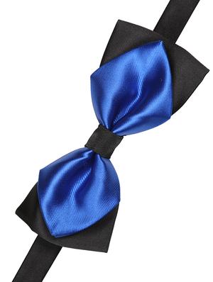 blue micro fiber bow tie - 15160571 - Standard Image - 2