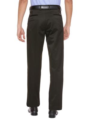 black cotton blend pleated formal trouser - 15160614 - Standard Image - 2