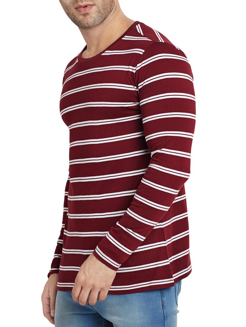 maroon cotton t-shirt - 15160694 - Zoom Image - 2