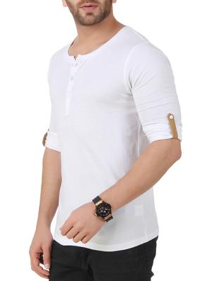 white solid t-shirt - 15160953 - Standard Image - 2