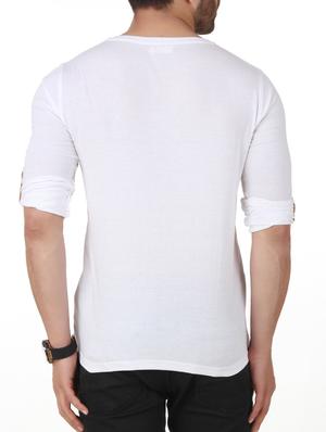white solid t-shirt - 15160953 - Standard Image - 3