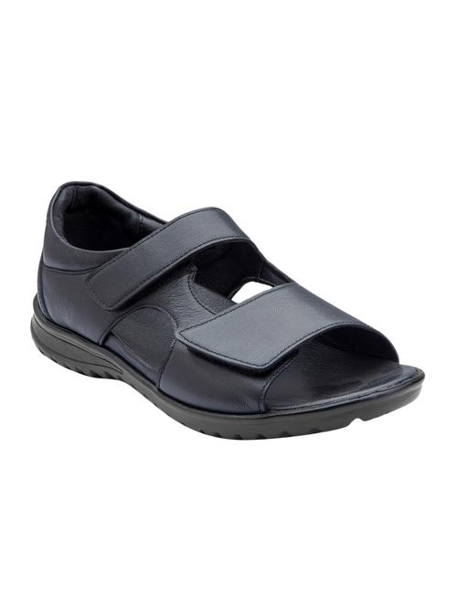 black Leather slip on sandal - 15161455 - Very Small Image - 1