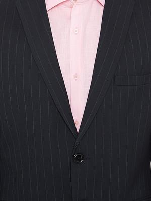 black poly wool formal blazer - 15162097 - Standard Image - 4